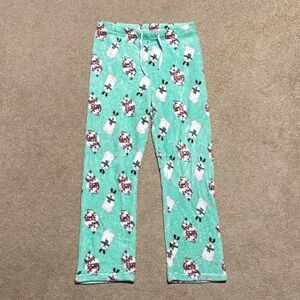 Cozy Mint Green Pajama Pants with Polar Bear Print